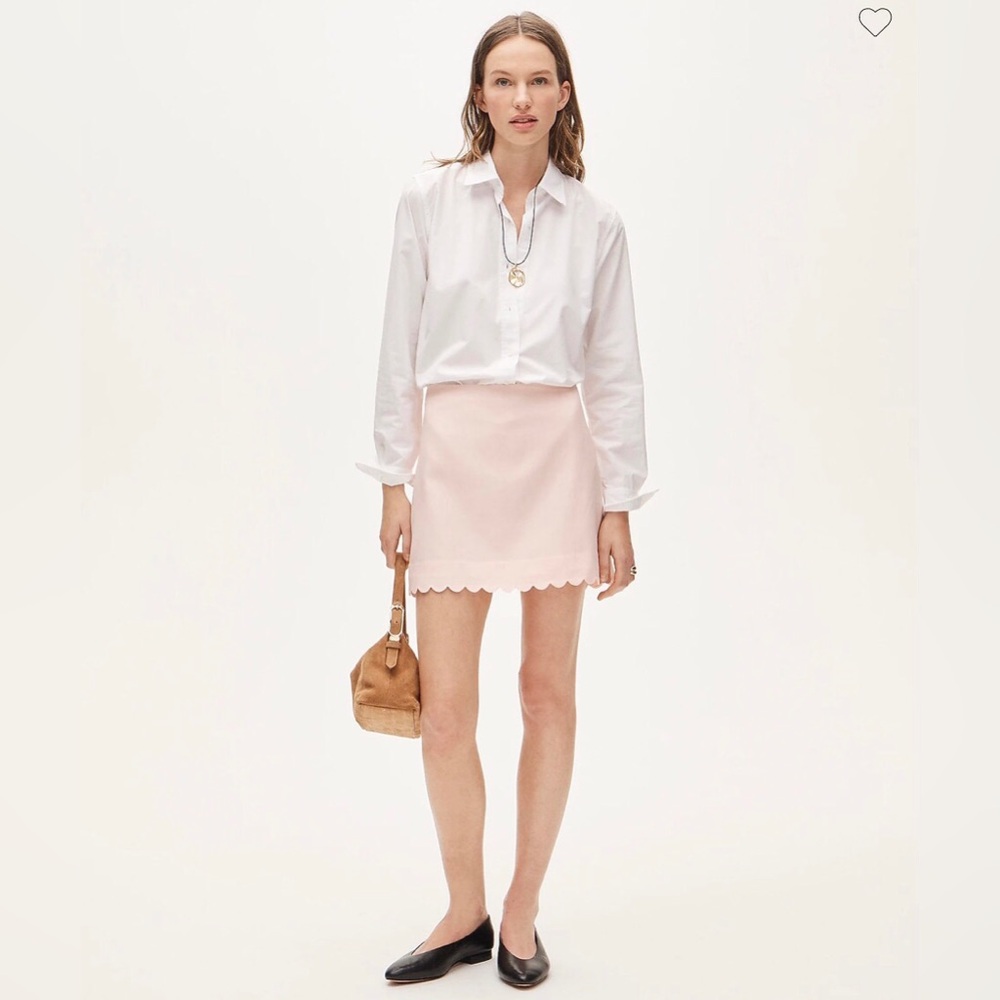 J. Crew Fairfax Mini Skirt in Gramercy Linen Blend